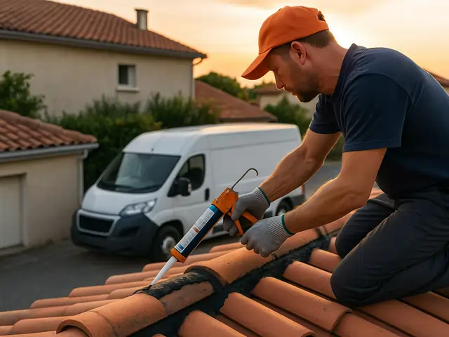 Pose d'un faîtage ventilé étanche sur toiture toulousaine