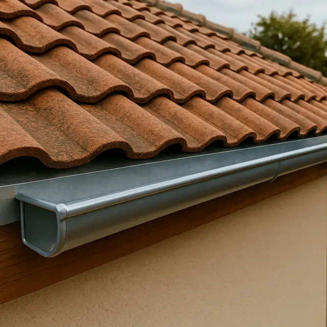 Gouttière aluminium neuve