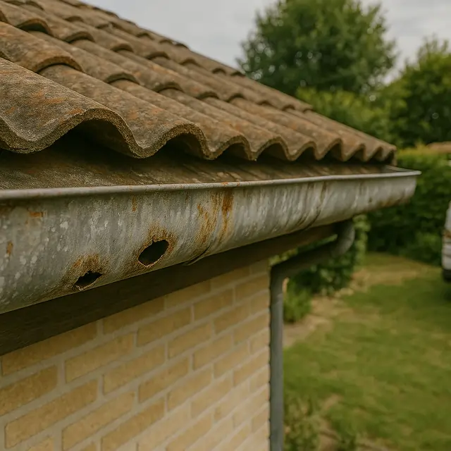 Ancienne gouttière percée
